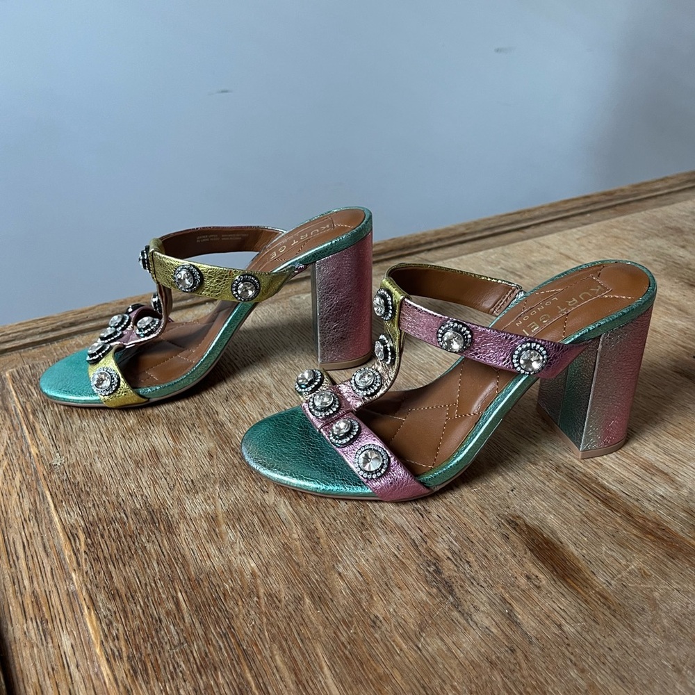Kurt Geiger Pink Combination Octavia Mule